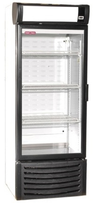 CV-16 Vertical Freezer Merchandiser one glass door doors