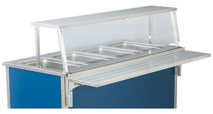 Server 1 Salad Bar 3 Well Cold Food Station W Sneeze Guard