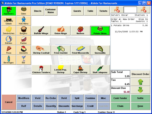 Aldelo Point of Sale Wireless Software For Restaurants Pro 