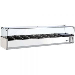 Mtr4 48 Refrigerated Countertop Salad Bar Topping Rail 750